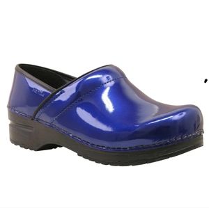Sanita Electric Blue Clogs